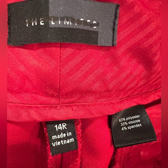THE LIMITED Red Women's dress Pants/size 14R - Picture 9 of 9